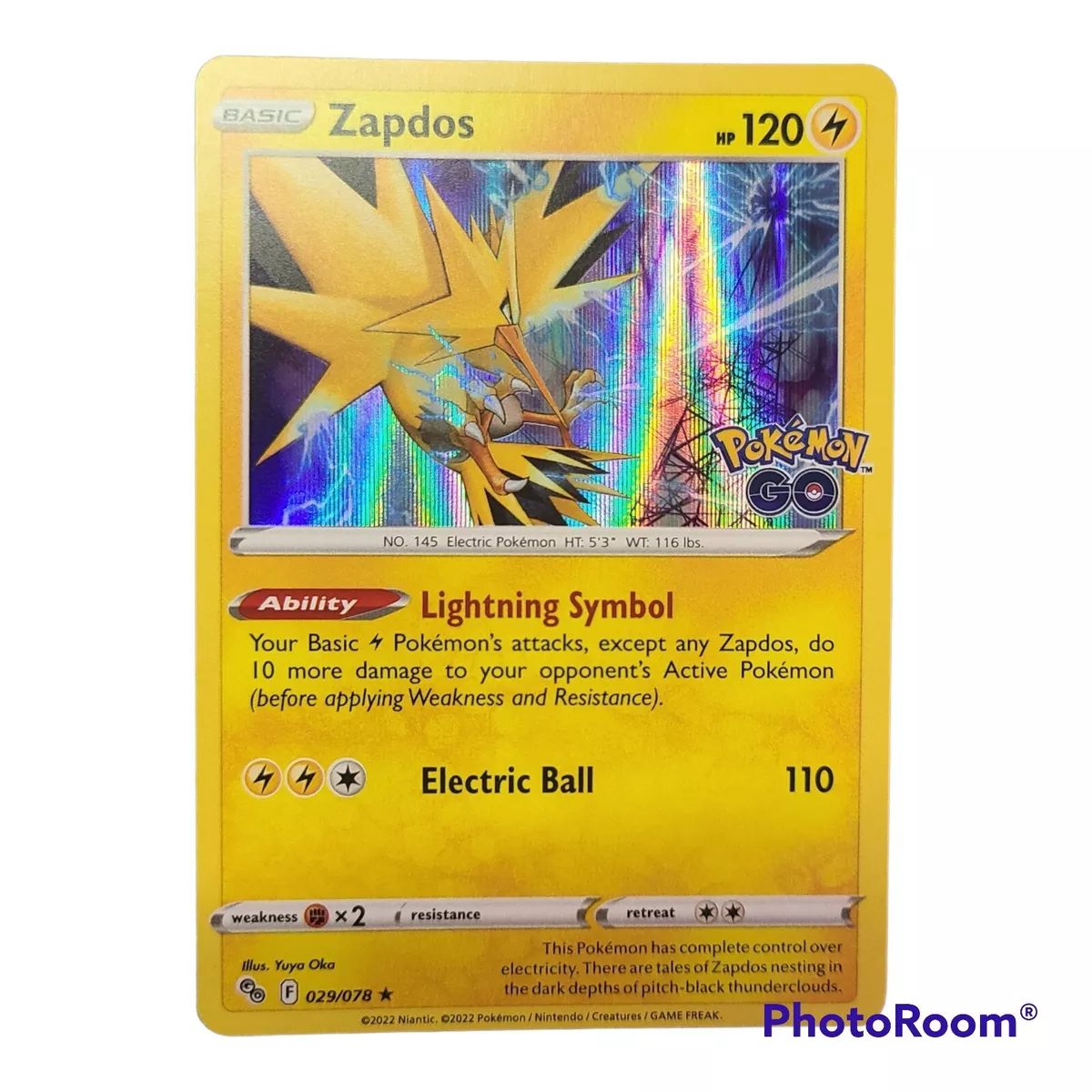 Zapdos Holo - Pokémon Go Pokémon card 029/078