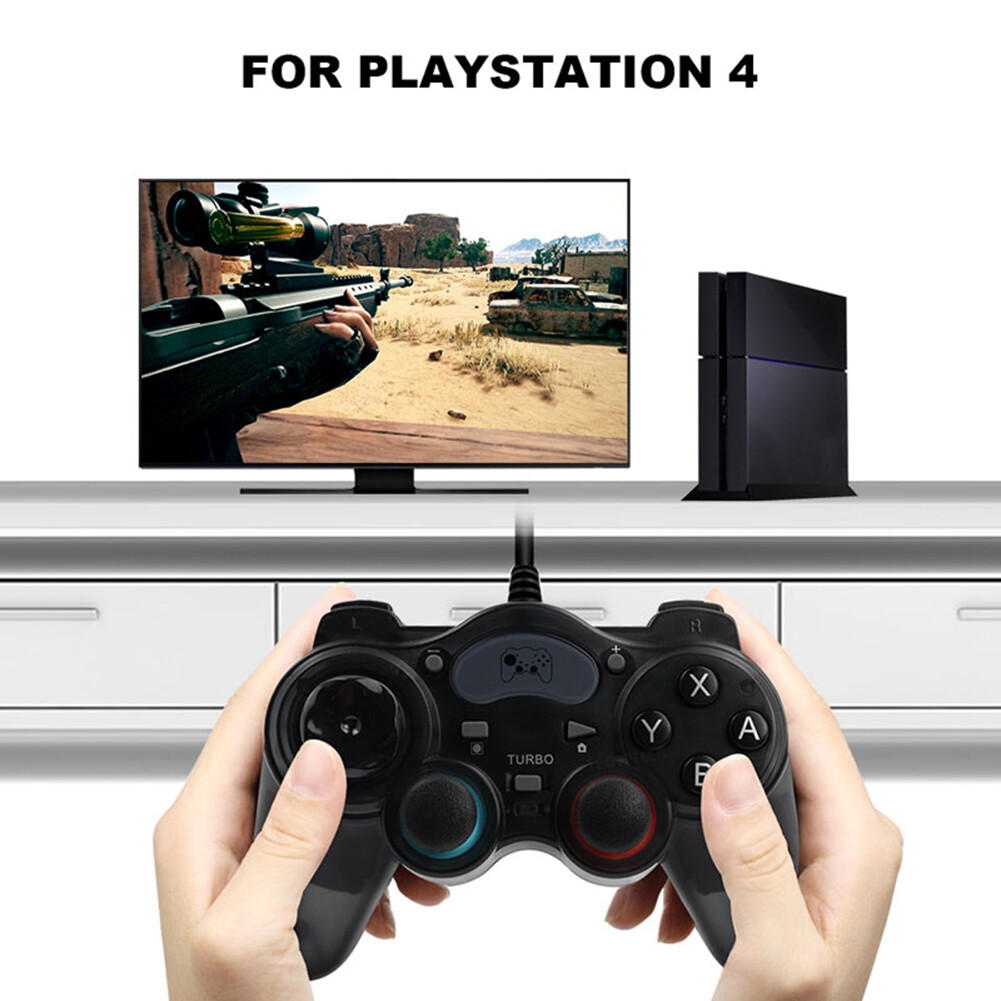 For PS3/PS4/Switch/PC Console Joystick Gamepads 7 in 1 Plastic Wired ...
