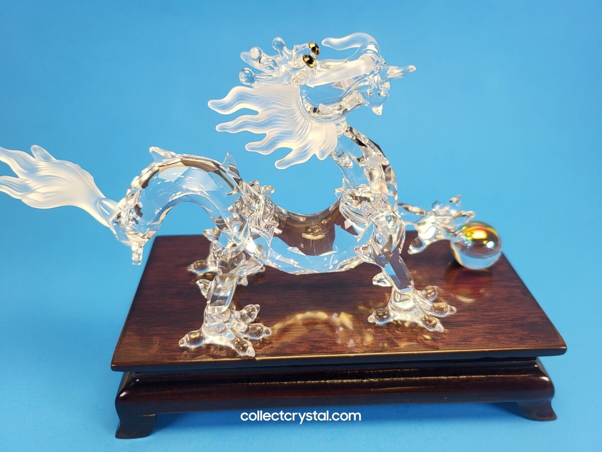 SWAROVSKI DRAGON WITH WOODEN STAND 238202 MIB Complete | eBay SWAROVSKI DRAGON WITH WOODEN STAND 238202 MIB Complete | eBay