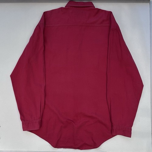 Vintage 90’s Levis Shirt Red Button Up Western Ranch Workwear Size Men’s Large - Picture 5 of 7