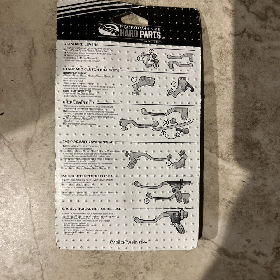 NUEVO MSR Palanca de freno Pulido 2001-2004 KTM 65-525 SX / MXC / EXC 34-2037 KOR1 Foto 2 de 2