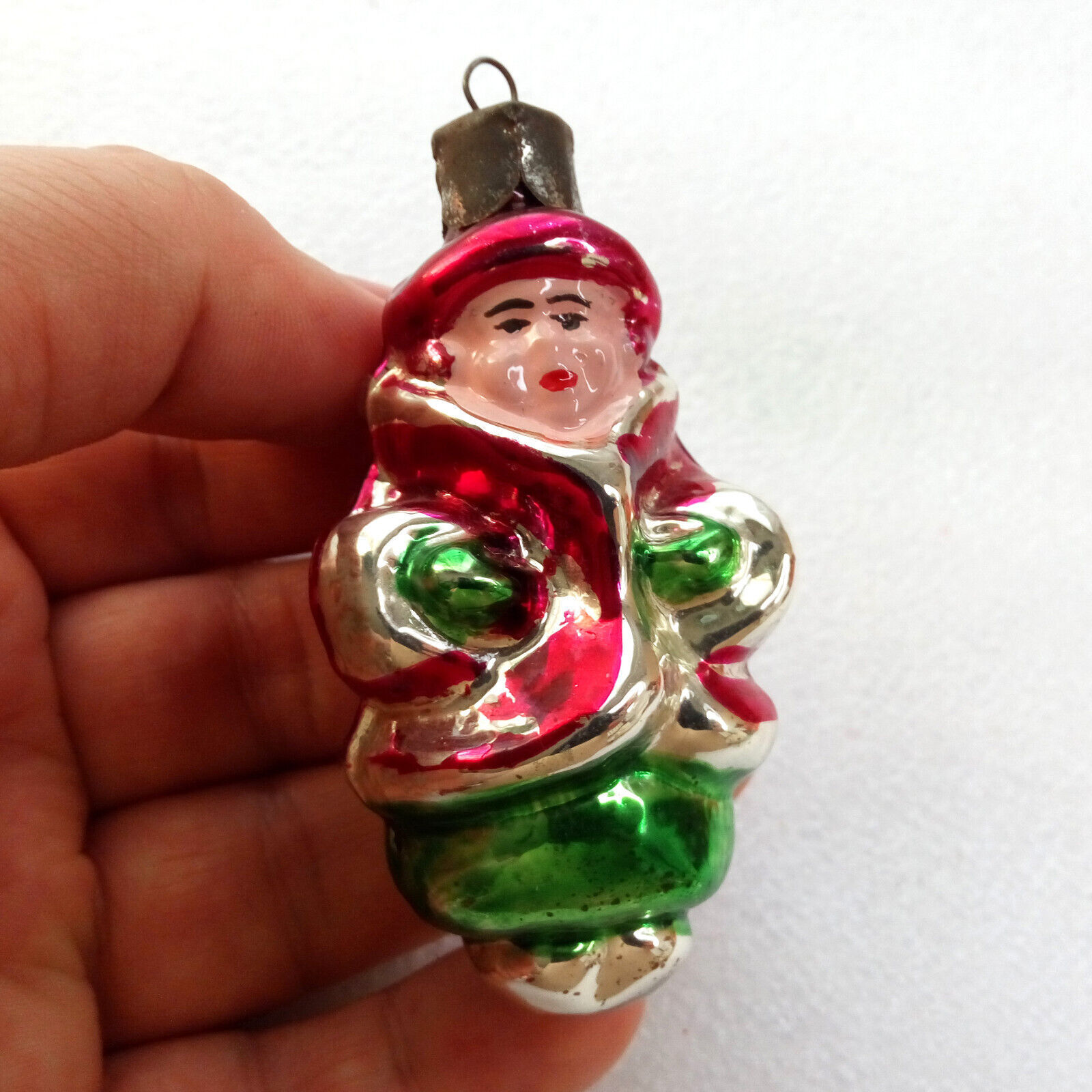 Ornement De Noël Vintage Hibou – Verre Soufflé, Années 50, Décoration Sapin