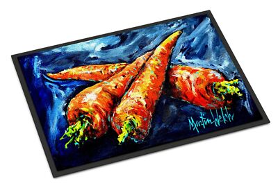 Caroline's Treasures MW1230JMAT Carrots Only Three Needed Doormat 24x36 Front...