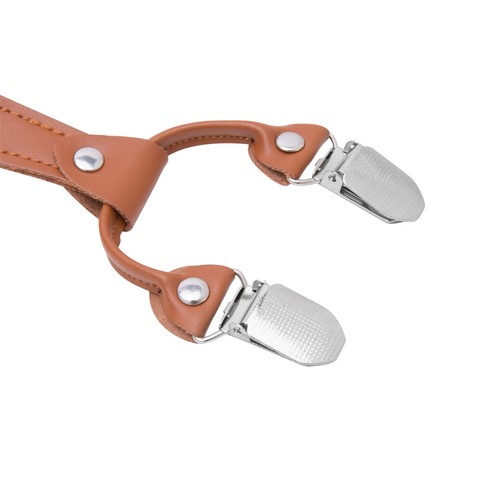 Buyless Fashion Men 2 Pack Suspender - 48" Adjustable Straps 1" - Leather Y Back - Picture 45 of 90