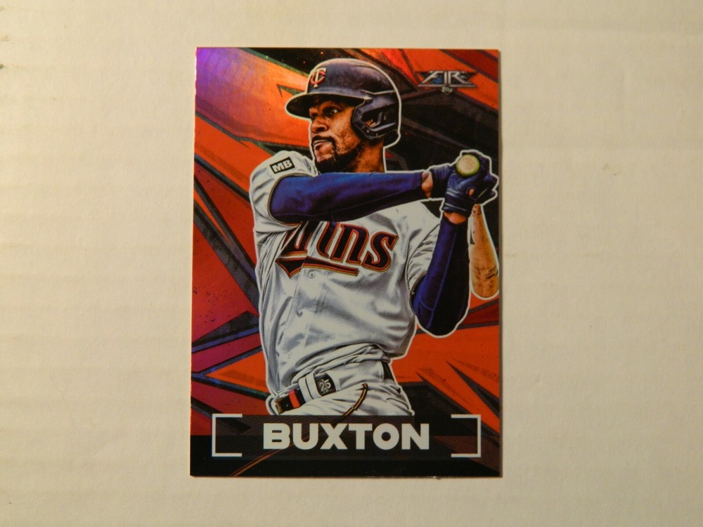 2021 Topps Fire Red Foil Card of Byron Buxton . -  Twins