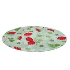 Round Mat Pad under Office Chair Desk Carpet Protector Wild Strawberry fi 100