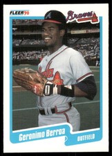 1990 Fleer #575a Geronimo Berroa