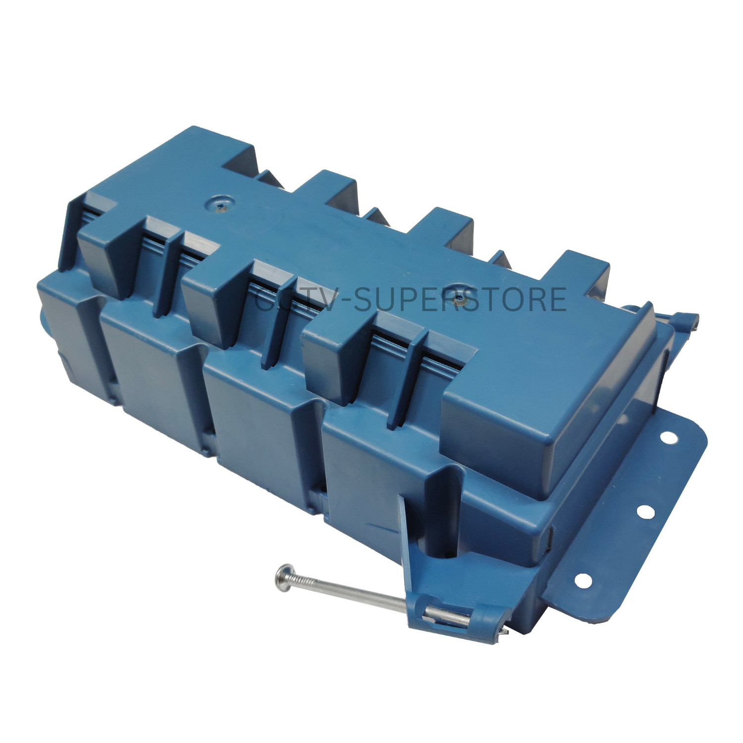 5-Pack 4-Gang New Work ETL Electrical Outlet & Switch Boxes 55 Cu In Blue