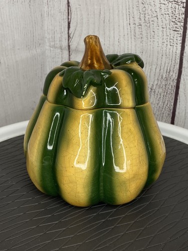 Vintage Ceramic Squash / Gourd Dish with lid - Picture 2 of 8