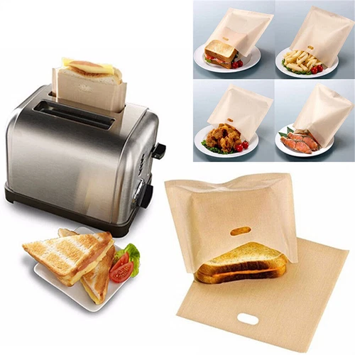 Reusable Toast Toaster Bag Gluten Free Bread Bag Sandwich Toasting Bags