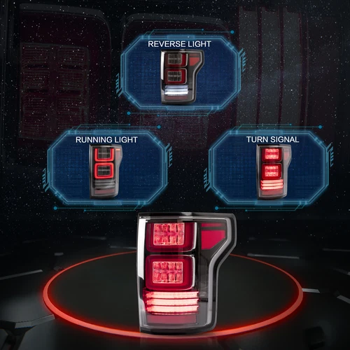 2Sets VLAND Headlights & LED Tail Lights For Ford F150 Pickup Truck 2015-2017 - Picture 7 of 12