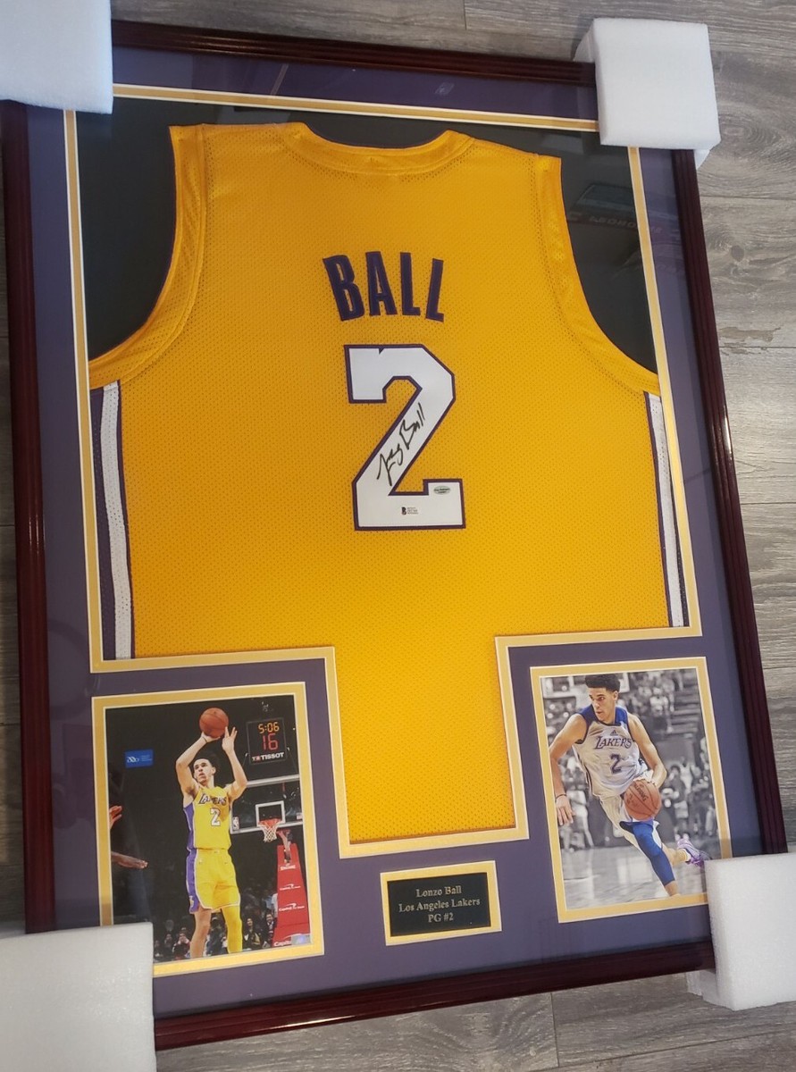 LaMelo Ball Framed Signed Charlotte Hornets Jersey JSA Autographed