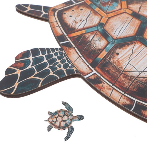  Tropische Wanddeko: Holz Meeresschildkröte Plakette Strandmotiv Wandbild für Zuhause - Bild 10 von 12