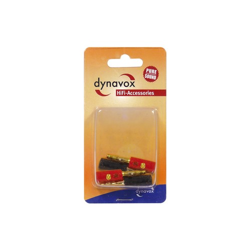 Dynavox Banana Jack Kunststoffhülse 2 X Red, Black - Picture 7 of 7