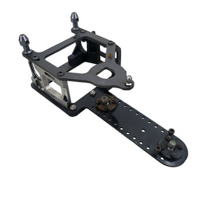 Team Associated RC10 rear upper and lower woven graphite decks, alum. mount, +