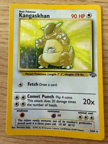 Kangaskhan 5/64 Holo Jungle Unlimited 1999 WOTC Pokemon Card LP
