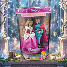 Disney Princess Sleeping Beauty Porcelain Dolls Brass Key 2004