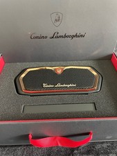 Tonino Lamborghini Bluetooth Lautsprecher &ndash; Leder Schwarz &ndash; Edler Premium Sound