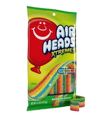 Airheads Xtremes Belts Candy, Rainbow Berry, 4.5 oz Bag. (Select Your Pack )