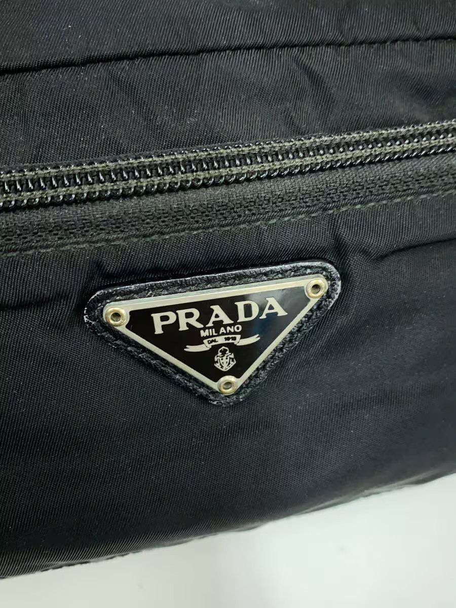 PRADA Pouch Polyester BLK Solid Authentic Rare Ex… - image 5