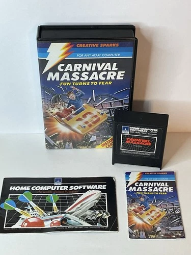 Carnival Massacre (Atari 400/800/XL/XE, 1983) Complete Cleaned Tested