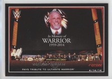 2015 Topps WWE Road to Wrestlemania Ultimate Warrior Tribute #5 HOF 9o3
