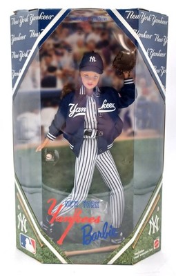 1999 New York Yankees Baseball Barbie Puppe / MLB / Mattel 23881, NrfB