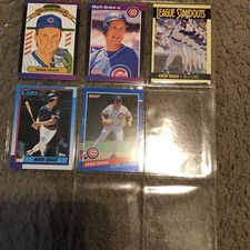 Topps Donruss Fleer Mark Grace Chicago Cubs MLB Card Lot 5 Cards