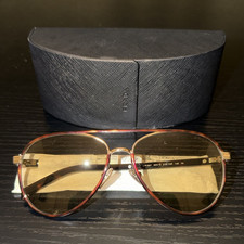 Authentic Prada PR B57S 21E10R Aviator Sungla...