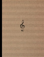 Blank Sheet Music Notebook: Standard Music Manuscript Paper with Simple Vintage
