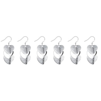  Set of 3 Ohrstecker Herz Ohrspangen Damen Ohrringe Aus Legierung