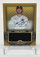 2022 Topps Triple Threads Jumbo Jersey Patch Auto Yasmani Grandal #ASJR-YG 12/25