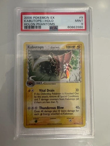 Kabutops (Delta Species) Holo Rare Holon Phantoms 9/110 PSA 9
