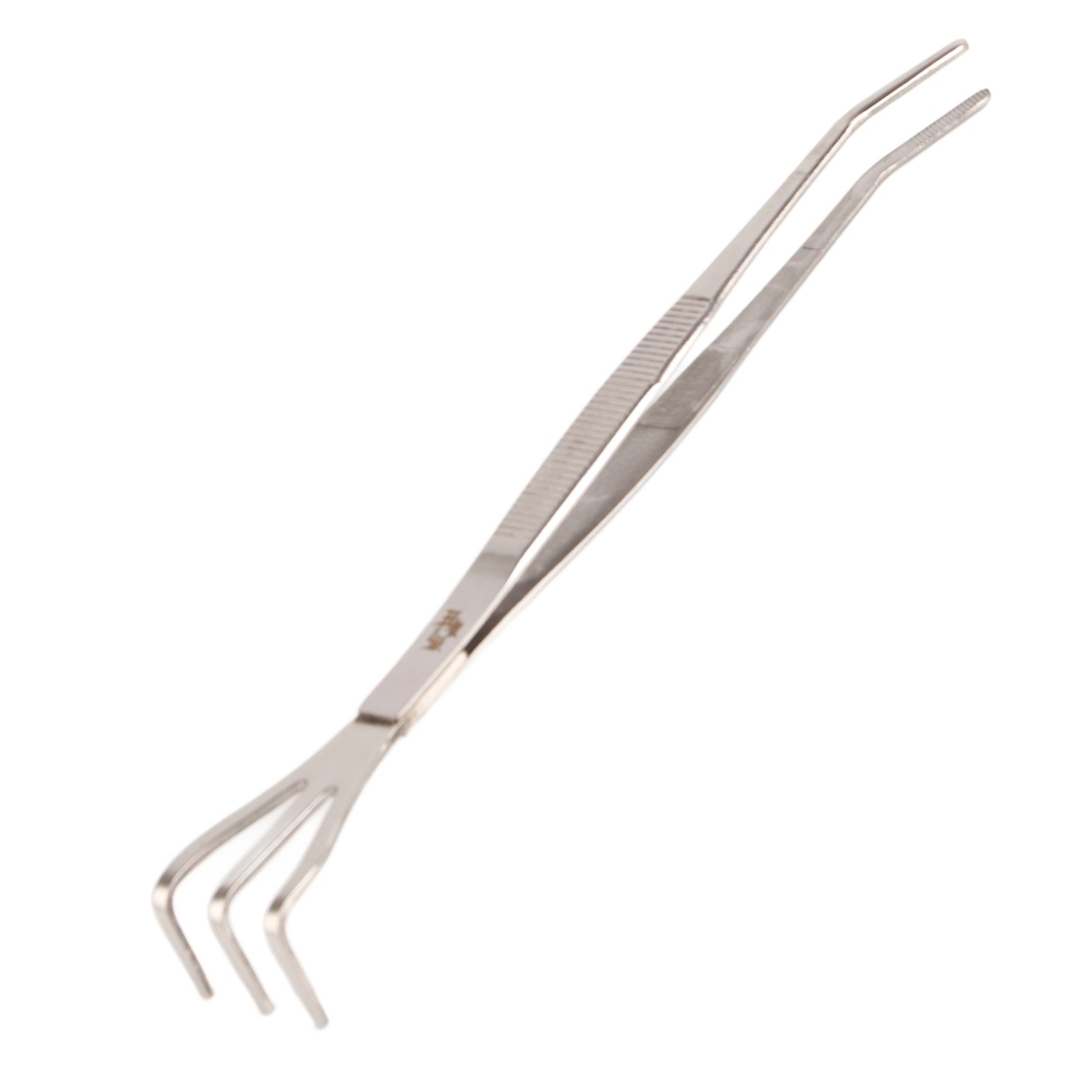 2‑in‑1 Stainless Steel Root Rake Bonsai Tweezers Soil Farming Tool With