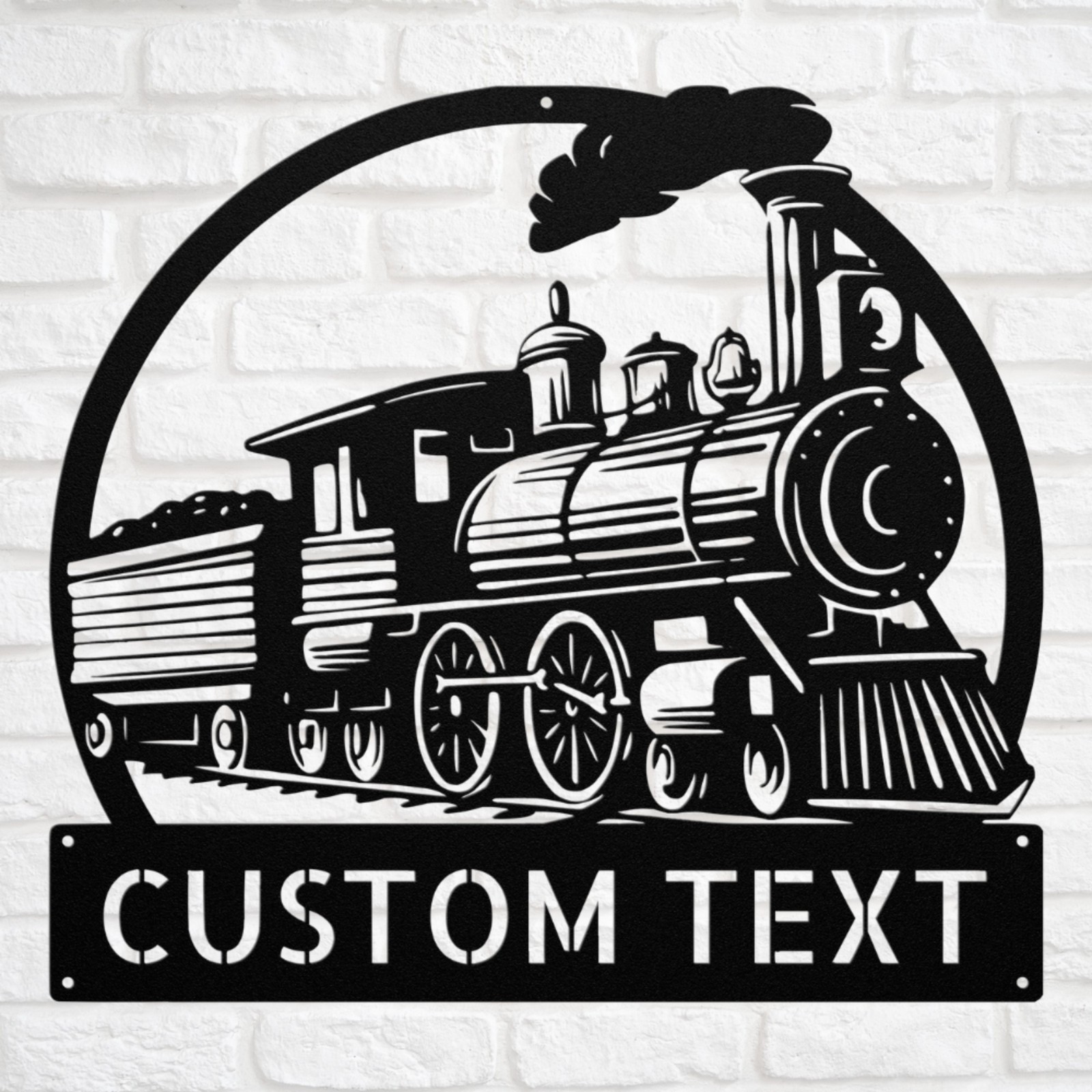 Custom Train Metal Sign Personalized Decor Gift for Train Lover Train Room Decor