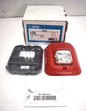 System Sensor Wall Strobe Light SRL Red 2 Wire Indoor Clear Lens Warning