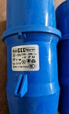 BALS CEE Norm 21114 2P+E Ip44 32A-6h 250V 3-pins Blue Industrial Plug Fitting