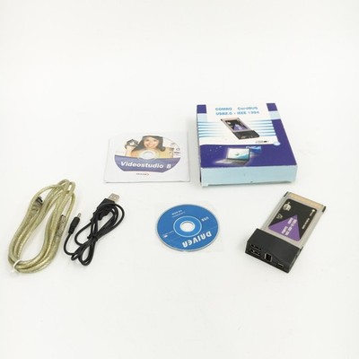 Combo CardBus USB 2.0 + IEEE 1394 Firewire Adapter PCMCIA Karte - Neu