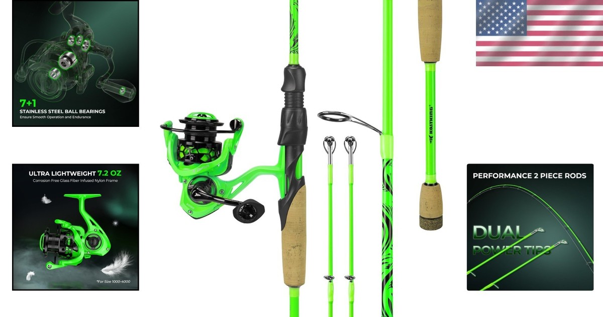 Premium Zephyr Dual-Tip Spinning Rod & Reel Combo - Ideal for