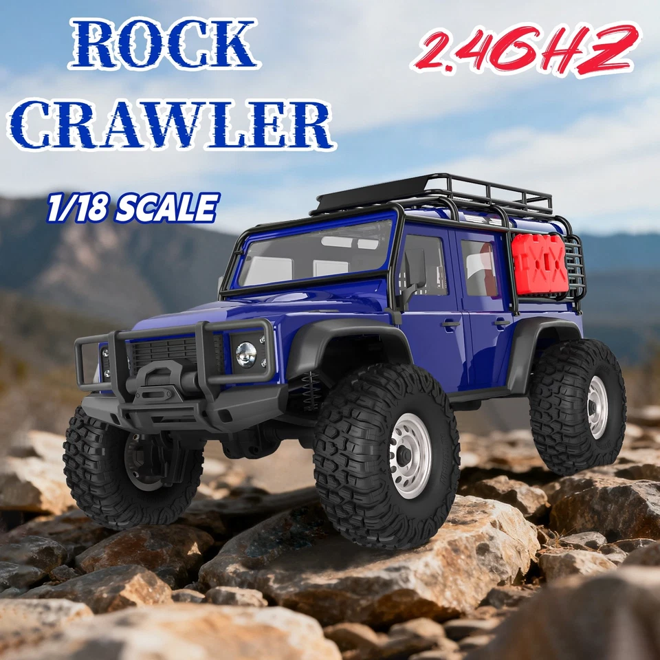 1/18 Nuevo Remo RC Rock Crawler Truck 1893-SL Todoterreno 2.4G Control Remoto Coches RC Foto 4 de 4