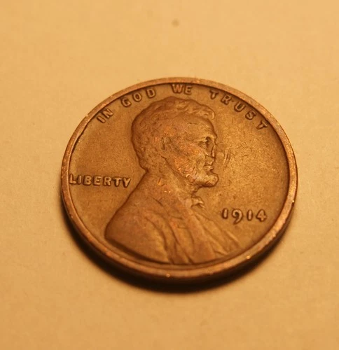 1914 P LINCOLN CENT 1 FINE