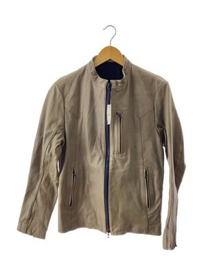 SHELLAC RIDER JACKET SINGLE 46 SHEEP LEATHER KHK49003 Used