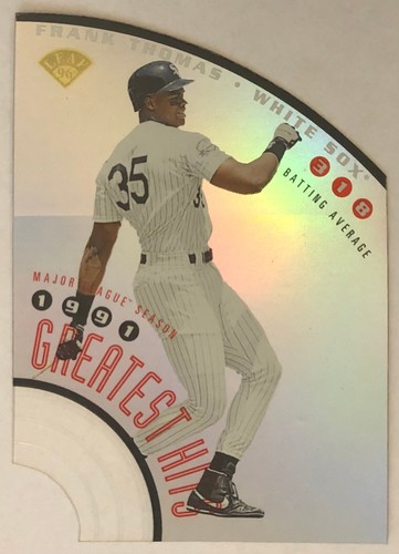 Frank Thomas #2 1996 Leaf Frank Thomas Greatest Hits card