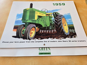 1959 Green Magazine (John Deere) Calendar 1998 Printing VG