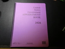 Unicor 2026 Fed Appointment Book, Spiral, Qty - 1, Individual