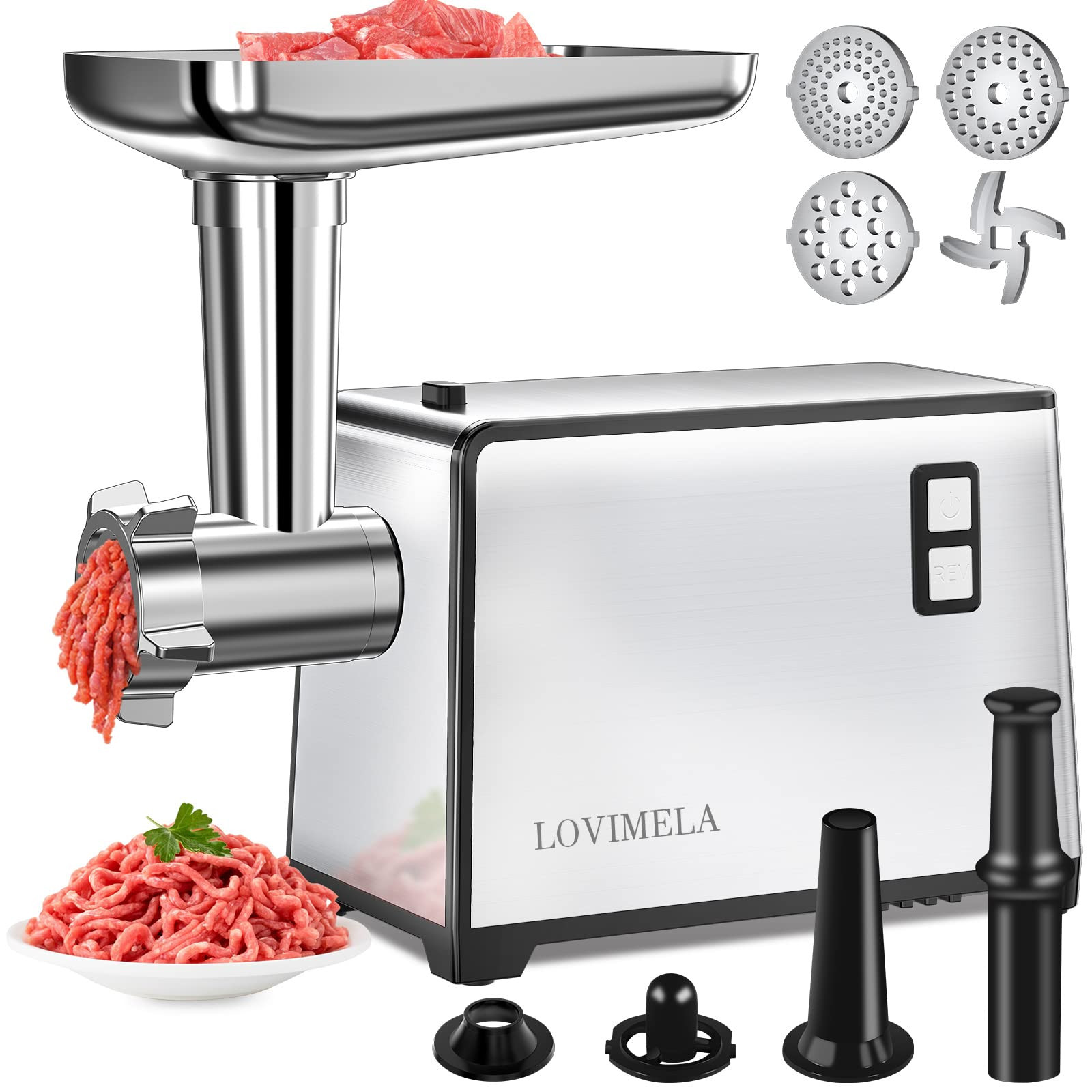 2500W Stainless Steel Meat Grinder and Sausage Stuffer Maker