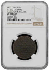 1837 Hard Times Token-Haselton & Palmer- VF Details 76-200 Known