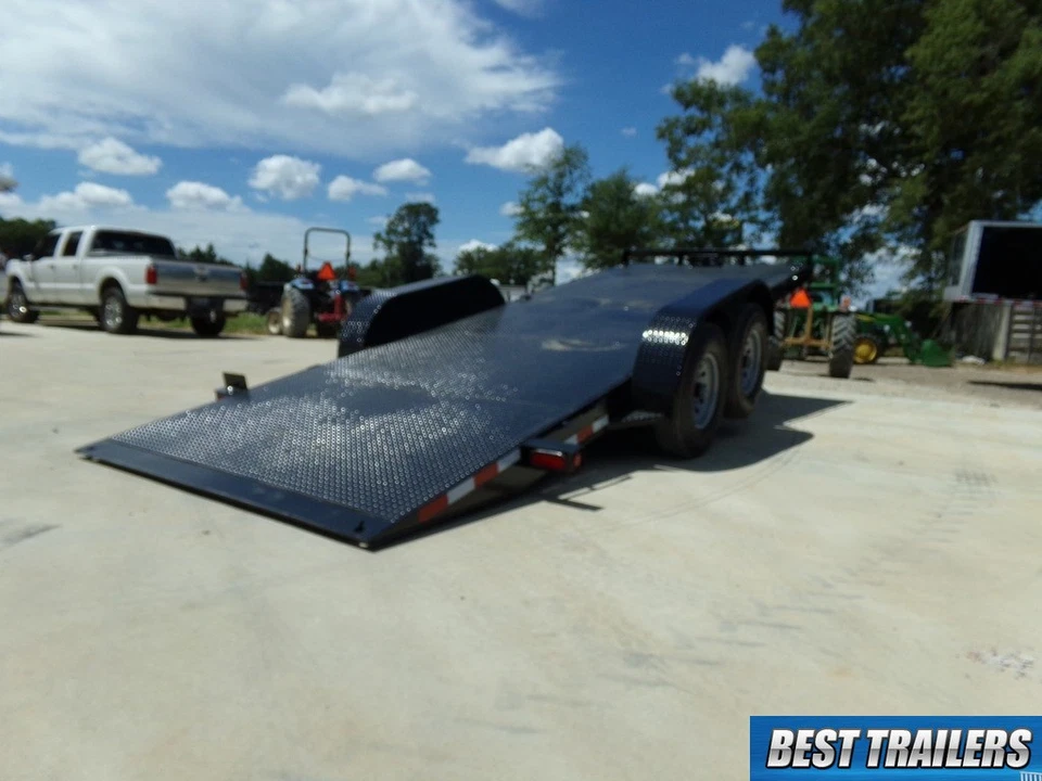 Remolque Hawke 2024 20 ft 15 k nuevo 7 x 20 equipo de inclinación eléctrica remolque Bobcat HD Foto 3 de 4