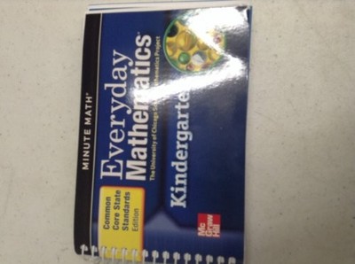 EVERYDAY MATHEMATICS, GRADE K, MINUTE MATH By Max Bell *Excellent Condition*