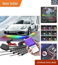 Dream Color Chasing Car Lights - 600 LEDs with APP Control & Waterproof Design